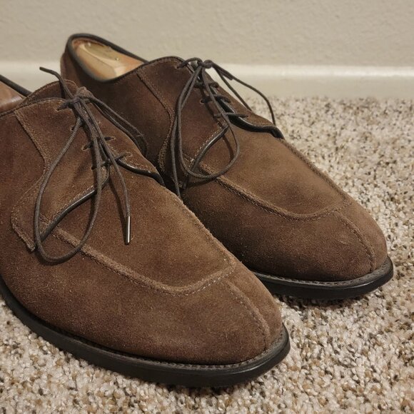 Allen Edmonds Other - Allen Edmonds Handcock 10.5 D Men's Split Toe Blucher Oxford Shoes Suede